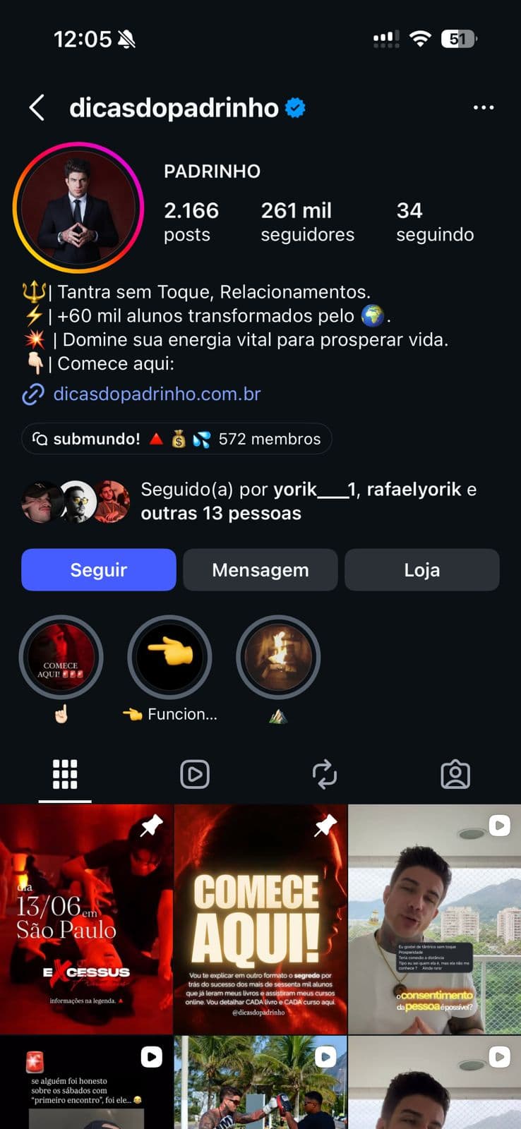 Dicas do Padrinho